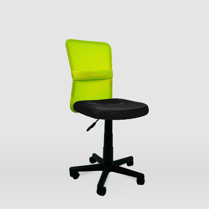 FURNITURE STYLE FS6228NGVR ALBA Silla de Estudio Textil Color Negro/Verde