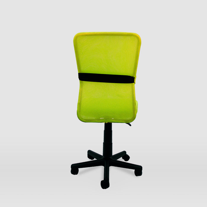 FURNITURE STYLE FS6228NGVR ALBA Silla de Estudio Textil Color Negro/Verde