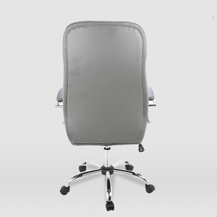 FURNITURE STYLE FS2526GR ÁNGELA Silla de Oficina Imitación Piel Color Gris