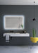 LEDIMEX GREC013/100 GRECIA Espejo LED Cuadrado Canto Redondeado Luz Frontal Cromo 100x80 cm