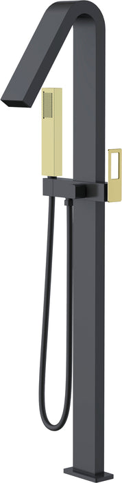 IMEX BBEC32/NGOLD SUECIA Grifo de Bañera Exenta Negro Oro Brillo