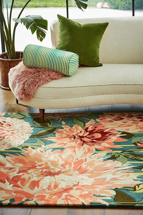Harlequin Rugs Dahlia Coral Wilderness 142408