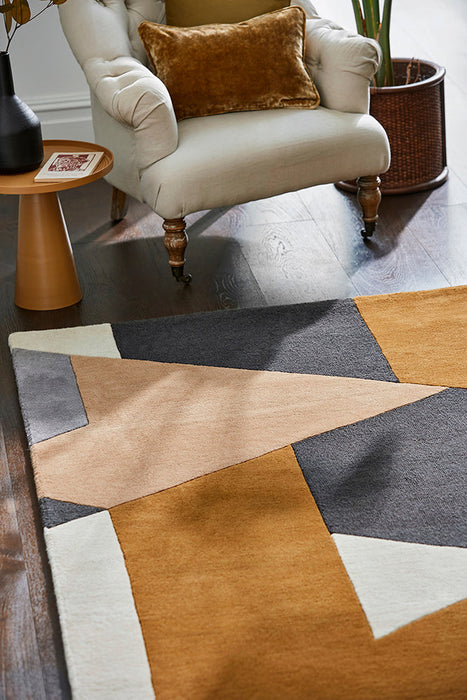 Harlequin Rugs Popova Caramel Slate Shell 143101