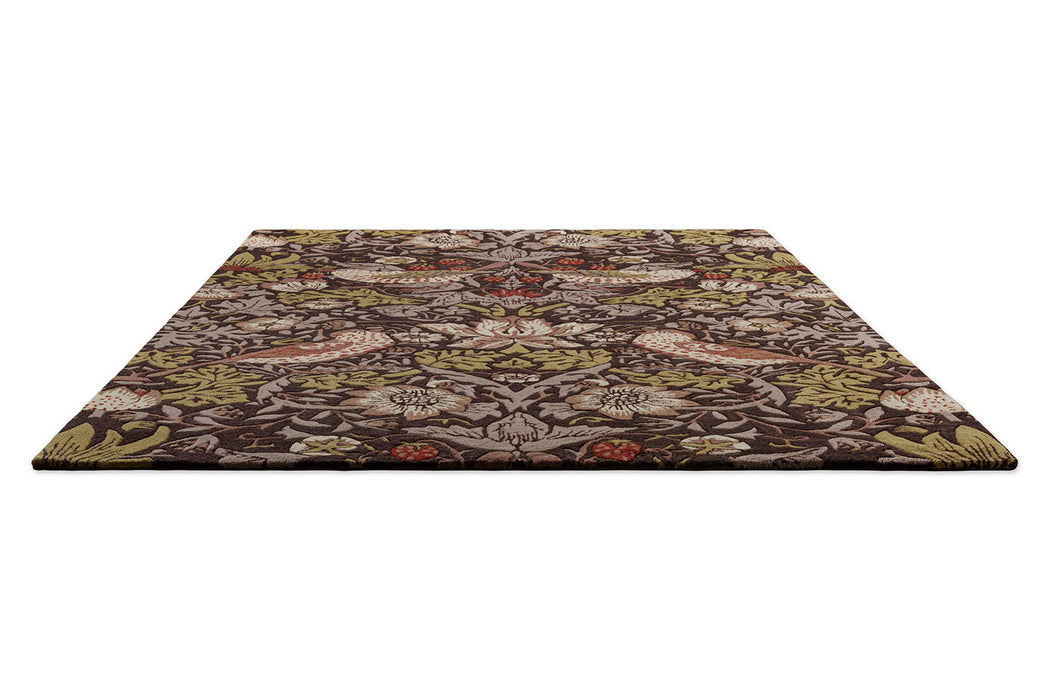 Morris & Co Strawberry Thief Grape 027705 Rug