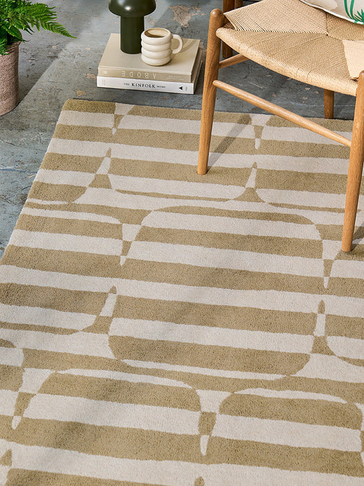 Scion Lohko Stripe Pebble 123101 Rug