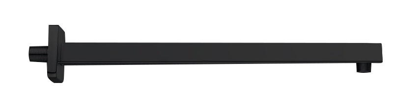 LLUVIBATH BC12005 Brazo Rociador Cuadrado Pared Negro Mate