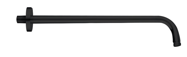 LLUVIBATH BC13005 Brazo Rociador Redondo Pared Negro Mate