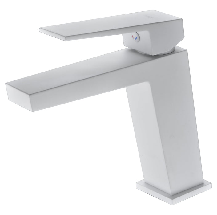 IMEX BDAR025-1BL ART Grifo de Lavabo Blanco Mate