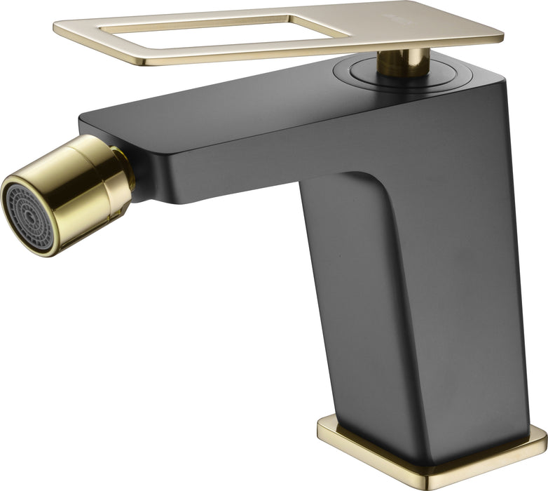 IMEX BDC032-2NGOLD SUECIA Grifo de Bidé Negro Oro Brillo
