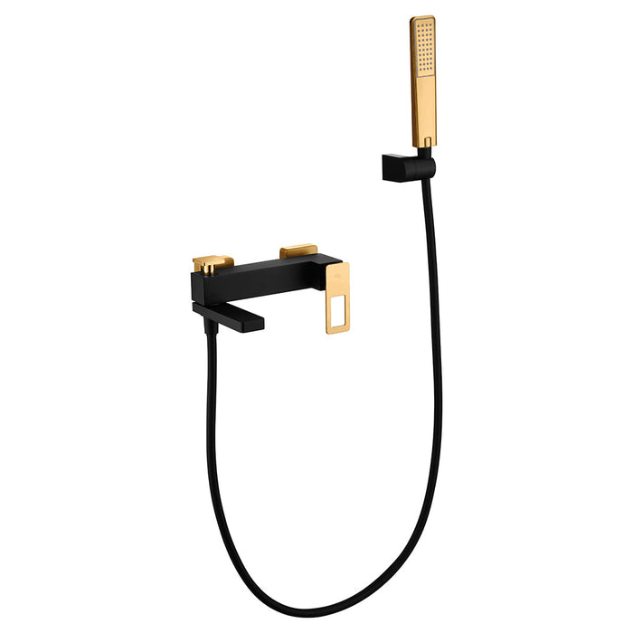 IMEX BDC032-7NGOLD SUECIA Grifo de Baño/Ducha Negro Oro Brillo