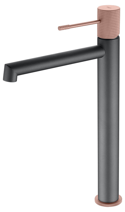 IMEX BDD038-3GC LINE Grifo de Lavabo Alto Gris Champagne