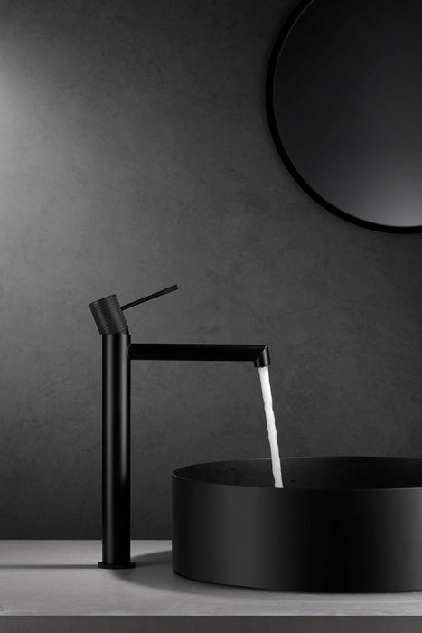 IMEX BDD038-3NG LINE Grifo de Lavabo Alto Negro Mate