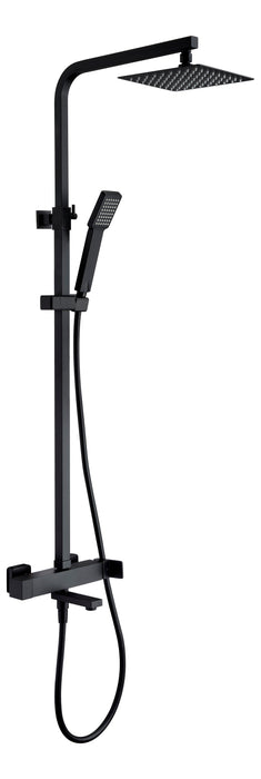 IMEX BDF016-B/NG FIYI Grifo Monomando Conjunto de Bañera Telescópico Negro Mate