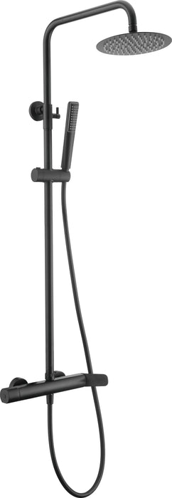 IMEX BDR031/NG DINAMARCA Grifo Monomando Conjunto de Ducha Telescópico Negro Mate