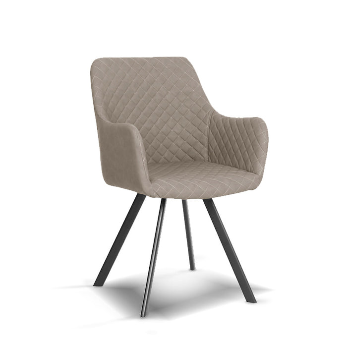 FURNITURE STYLE FS083ARENPU BIBIANA Silla de Comedor PU Color Beige