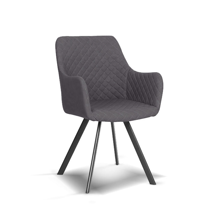 FURNITURE STYLE FS083CUARPU BIBIANA Silla de Comedor PU Color Gris