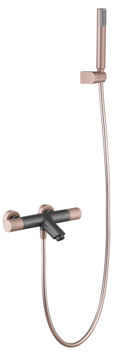 IMEX BTD038-4GC LINE Grifo de Baño/Ducha Termostático Gris Champagne