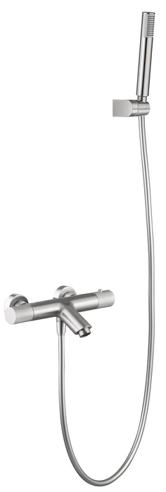 IMEX BTD038-4NQ LINE Grifo de Baño/Ducha Termostático Níquel Cepillado