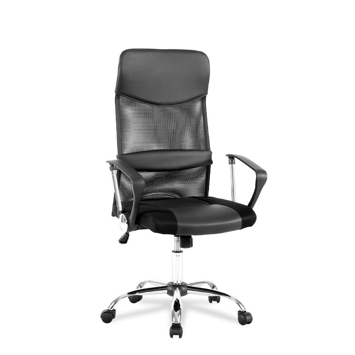 FURNITURE STYLE FS139CNG DAFNE Silla de Oficina Imitación Piel Color Negro