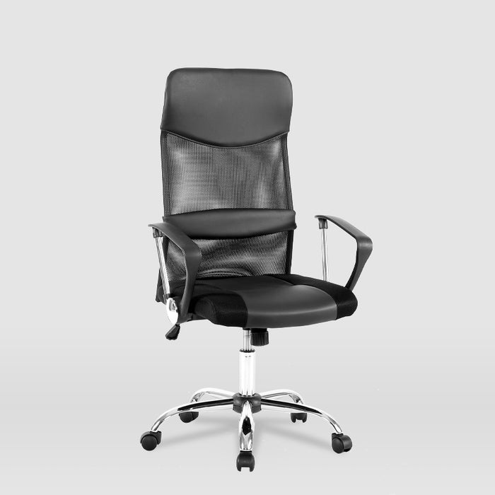 FURNITURE STYLE FS139CNG DAFNE Silla de Oficina Imitación Piel Color Negro