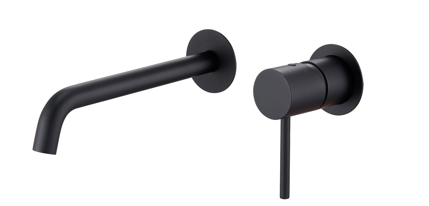 IMEX GLM039/NG MONZA Grifo Monomando Lavabo Empotrado Negro Mate