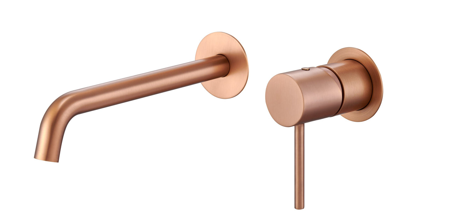 IMEX GLM039/ORC MONZA Grifo Monomando Lavabo Empotrado Oro Rosa Cepillado