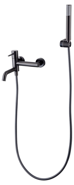 IMEX BDM039-4BGM MONZA Kit Monomando Grifo Baño/Ducha Black Gun Metal