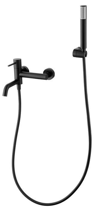 IMEX BDM039-4NG MONZA Kit Monomando Grifo Baño/Ducha Negro Mate