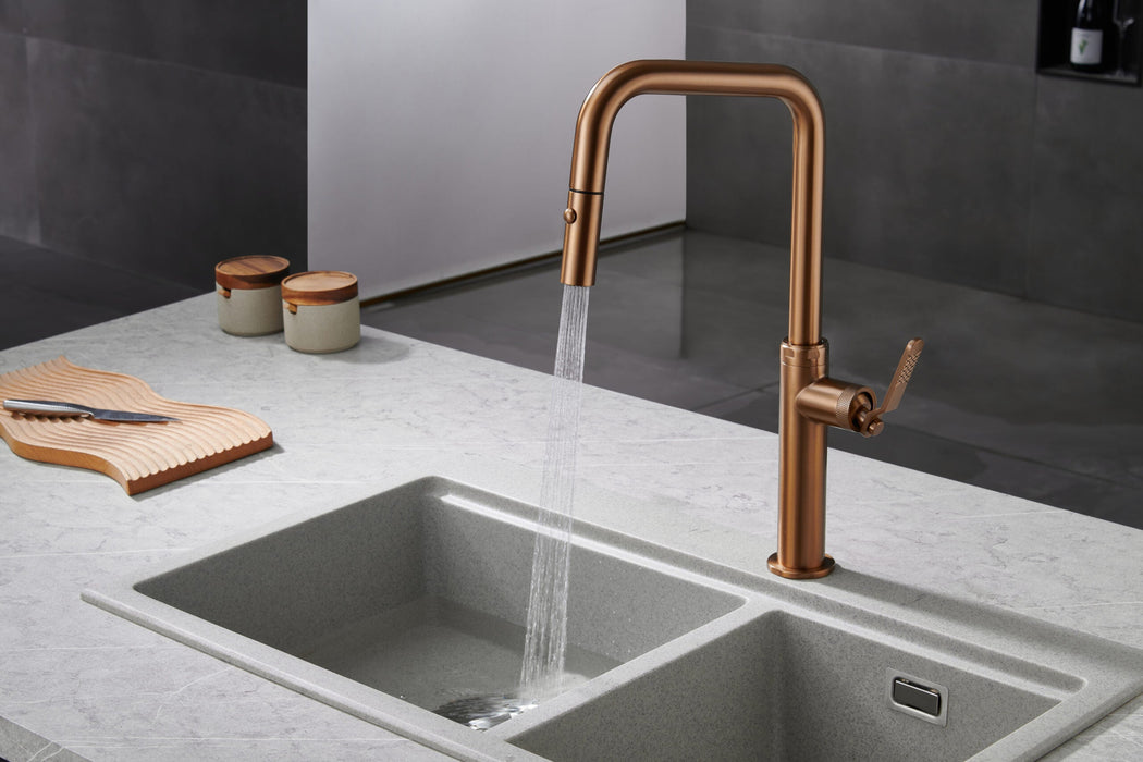 IMEX GCE027/ORC NIZA Grifería De Cocina Color Oro Rosa Cepillado