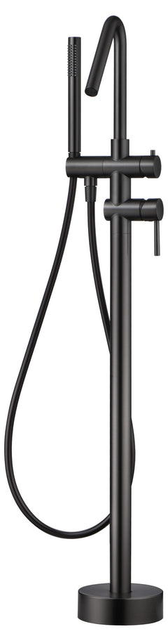 IMEX BBECO1/BGM CORCEGA Grifo Monomando de Bañera Exenta Black Gun Metal