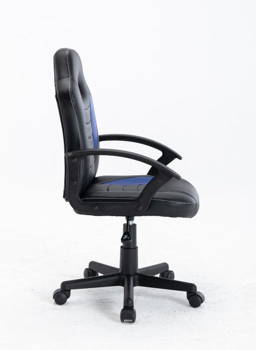 FURNITURE STYLE FS805NGAZ ZOE Silla Gaming Imitación Piel-Textil Color Negro/Azul