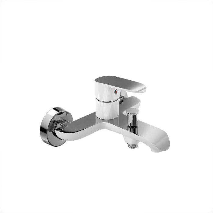 LLUVIBATH DN10401 DANN Grifo Ducha Monomando Blanco/Cromo