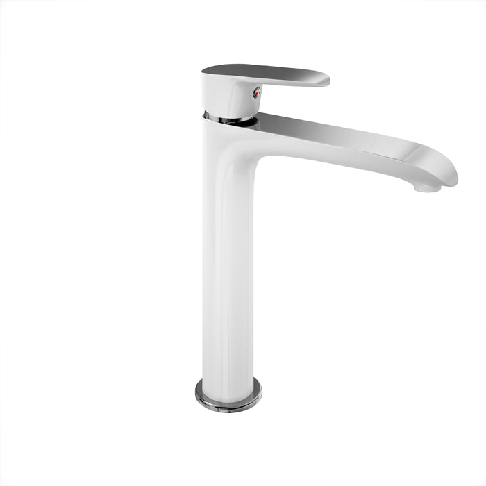 LLUVIBATH DN10601 DANN Monomando Lavabo Alto Blanco-Cromo