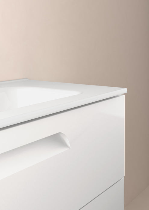 ROYO C0072626 VITALE Mueble de Baño con Lavabo 120 cm 6 Cajones Blanco Brillo