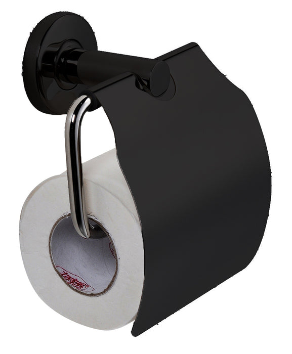 LLUVIBATH EC61005 ELLICE Portarrollos De Baño Negro Mate