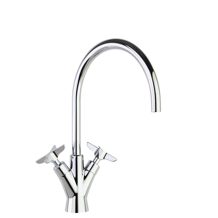 RAMONSOLER 910101 ADAGIO Grifo Bimando de Lavabo Caño Giratorio 170mm Cromo