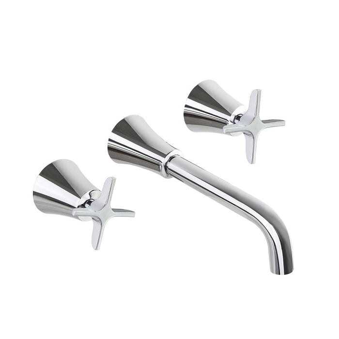 RAMONSOLER 912001 ADAGIO Grifo Bimando Mural de Lavabo Empotrado Cromo