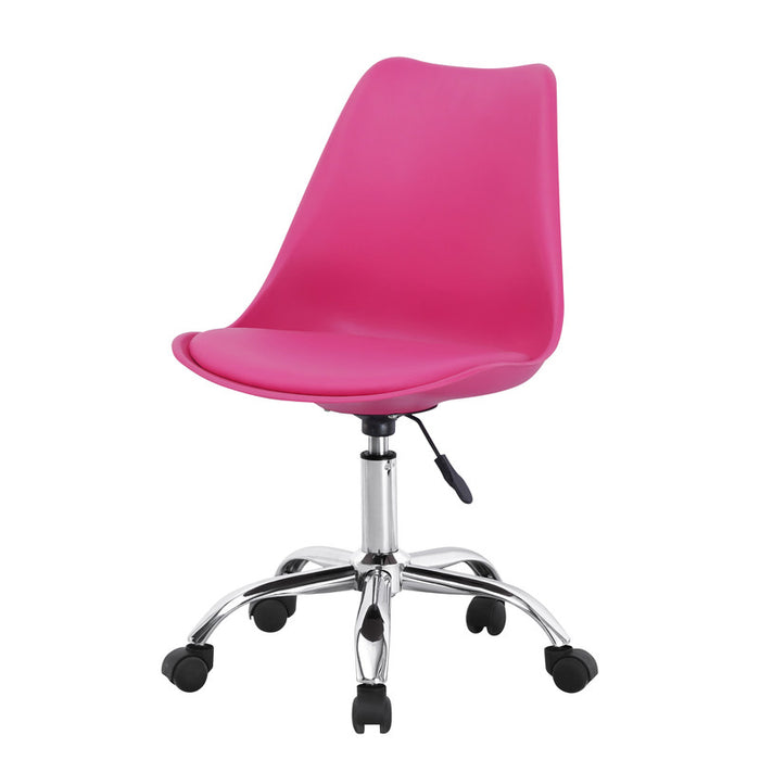 FURNITURE STYLE FS002CRS ADRIANA Silla de Estudio ABS - PU Color Rosa