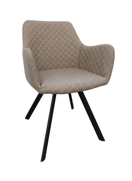 FURNITURE STYLE FS083ARENPU BIBIANA Silla de Comedor PU Color Beige