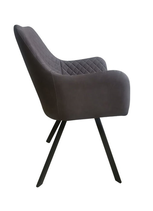 FURNITURE STYLE FS083CUARPU BIBIANA Silla de Comedor PU Color Gris