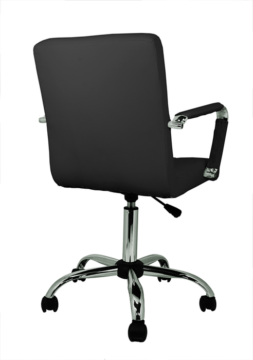 FURNITURE STYLE FS103ENG ISABELLA Silla de Oficina Imitación Piel Color Negro