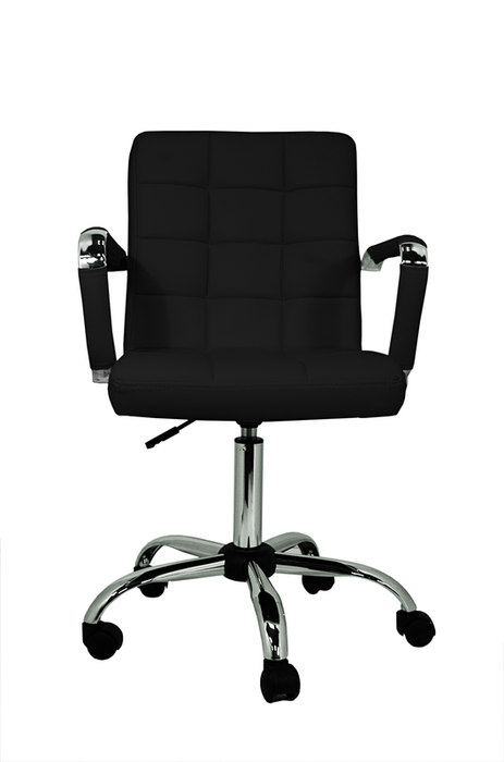 FURNITURE STYLE FS103ENG ISABELLA Silla de Oficina Imitación Piel Color Negro
