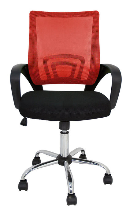 FURNITURE STYLE FS1156RJ MARTINA Silla de Estudio Textil Color Rojo