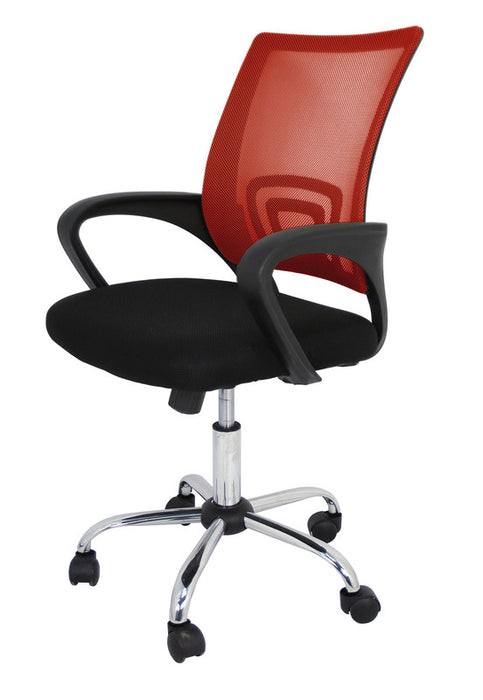 FURNITURE STYLE FS1156RJ MARTINA Silla de Estudio Textil Color Rojo