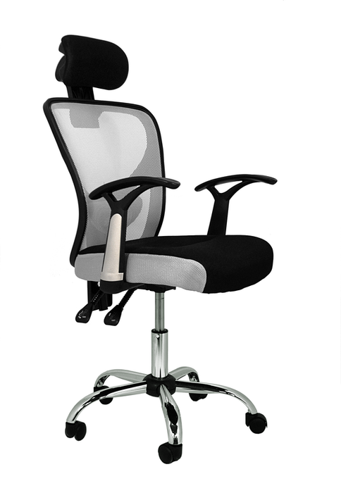 FURNITURE STYLE FS1159GR CARLA Silla de Estudio Textil Color Gris
