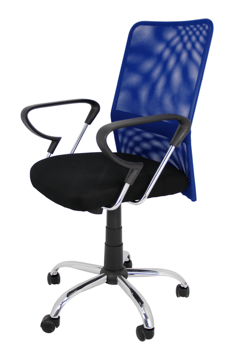 FURNITURE STYLE FS611AZ HELENA Silla de Estudio Textil Color Azul