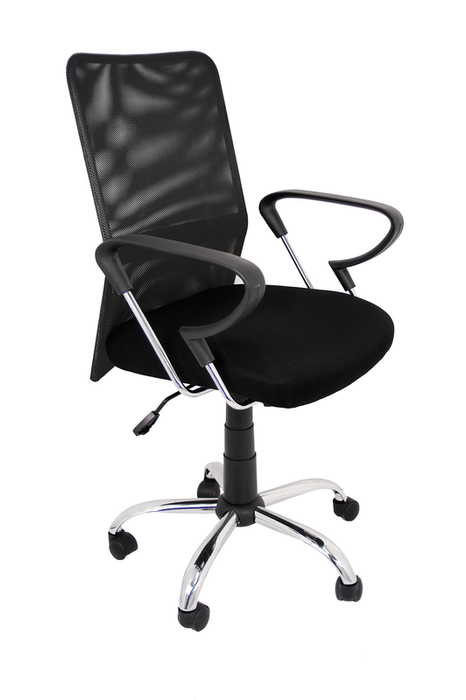 FURNITURE STYLE FS611NG HELENA Silla de Estudio Textil Color Negro