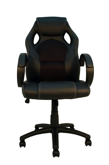 FURNITURE STYLE FS7801MNG OLIMPIA Silla Gaming Imitación Piel-Textil Color Negro