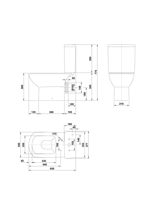 GALA G2554001 SMART Cisterna Completa Blanco