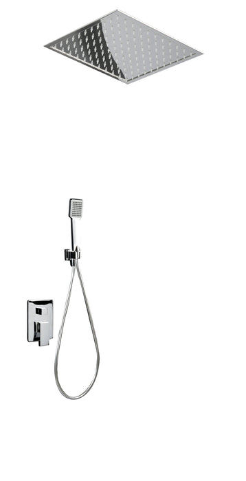 IMEX GET015 VOLGA Conjunto de Ducha Empotrado Monomando Cromo